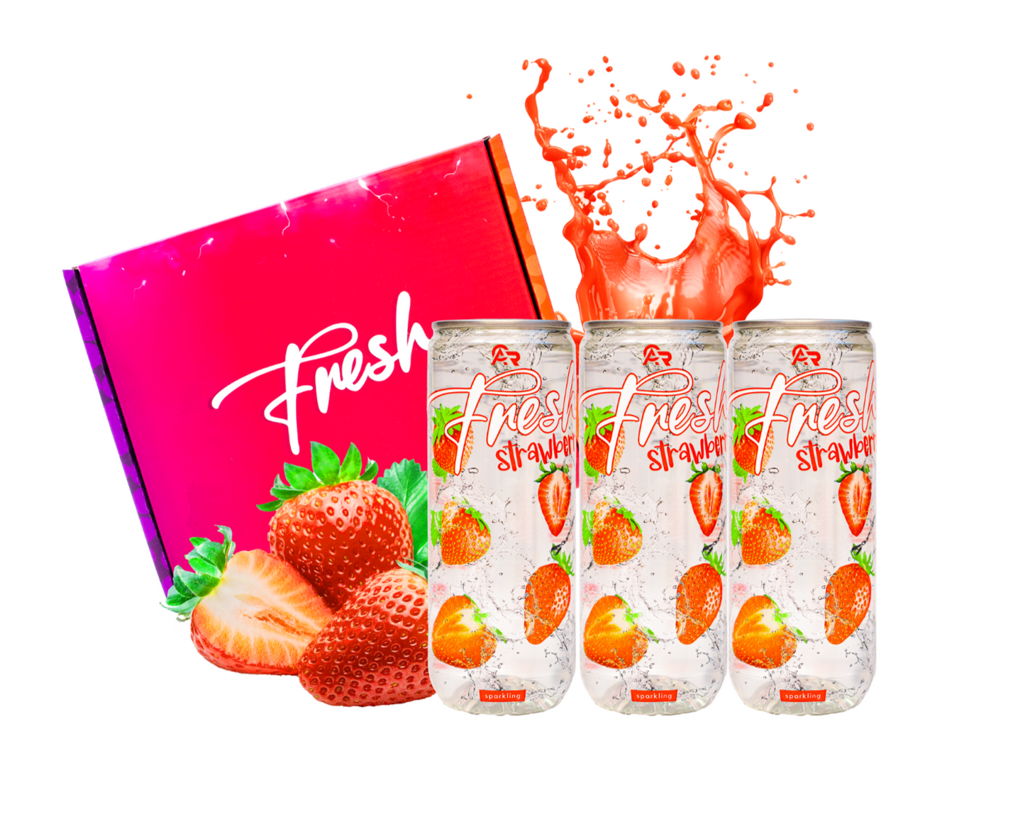 Fesh - Morango, pacote com 3