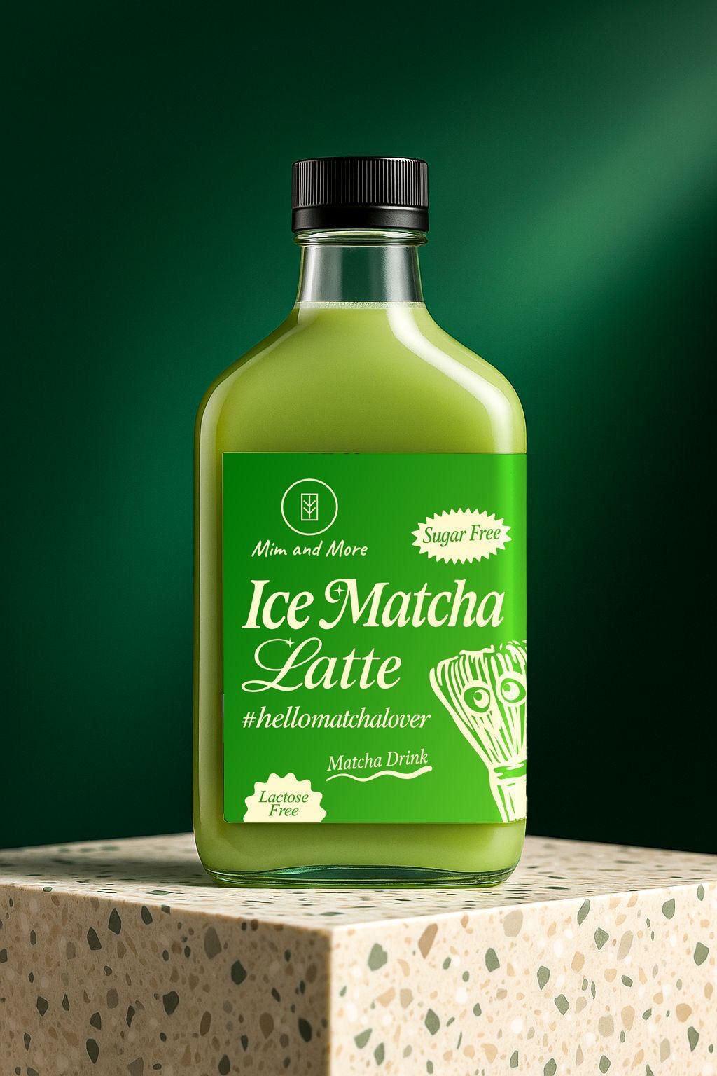 Ice Matcha Latte – Sugar Free