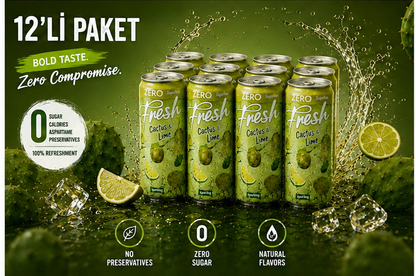 Fresh Cactus Lime Sugar Free 12`er Pak