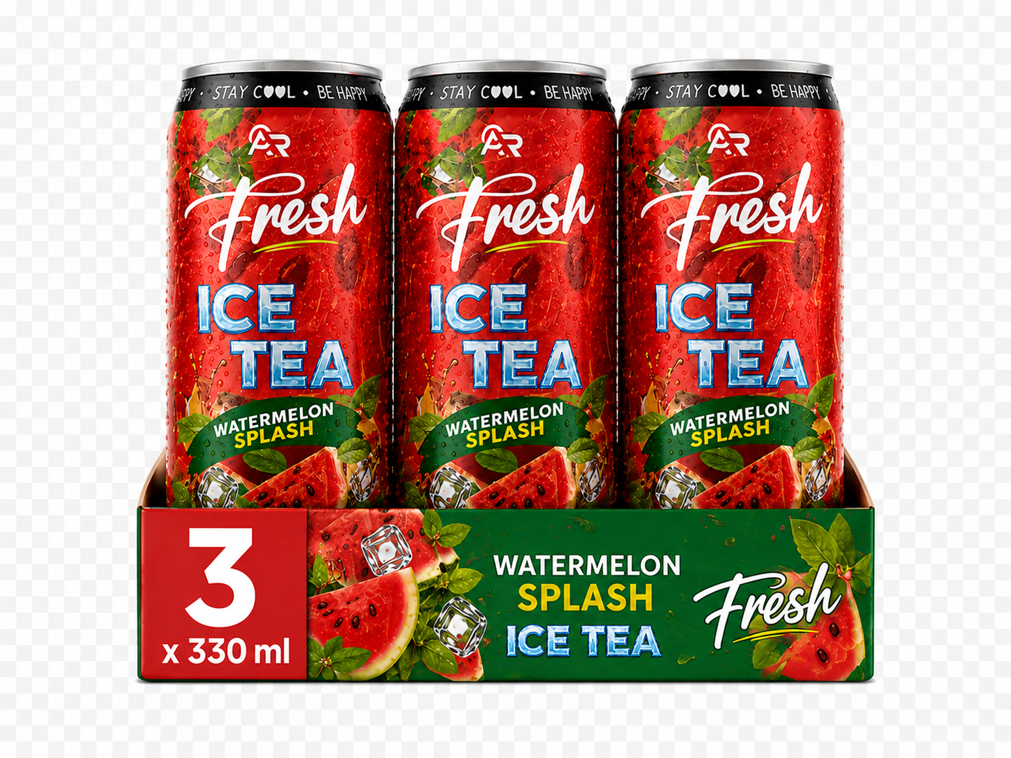 Fresh ICE TEA – Watermelon Splash 3`er Pack