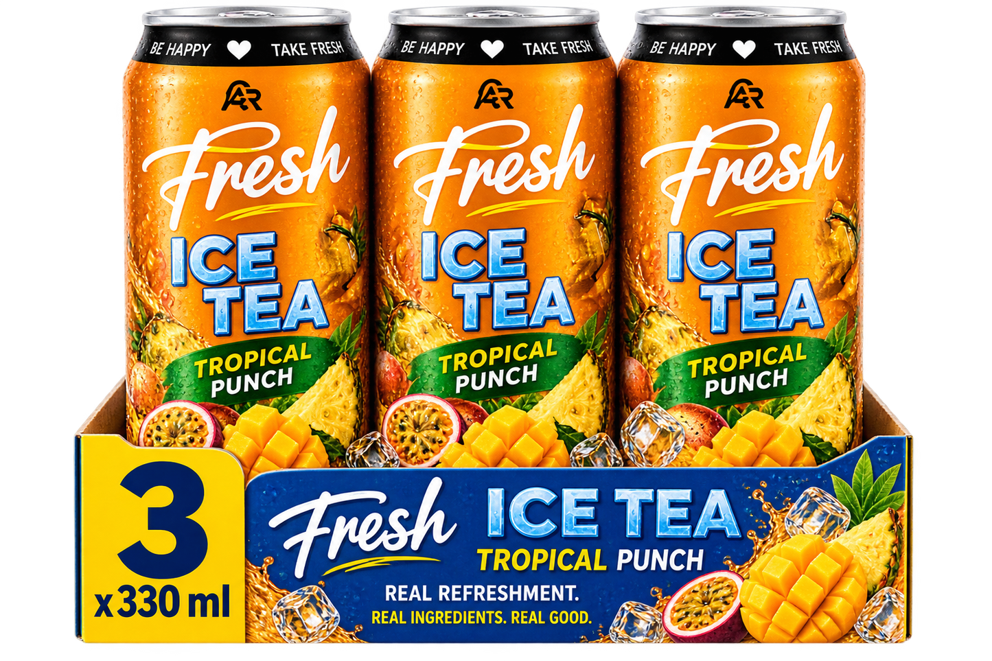 Fresh ICE TEA Tropical Punch 3`er Pack