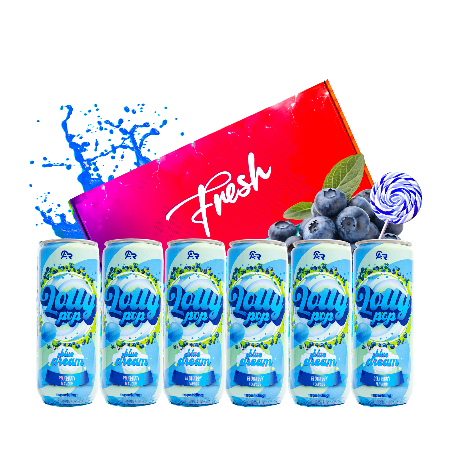 Lolly Pop Blue 6-pack