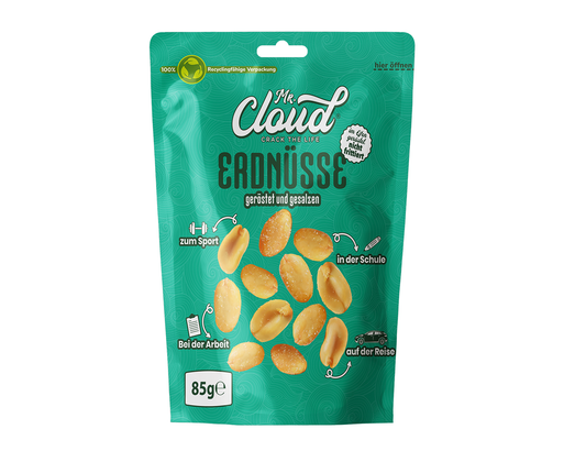 Mr. Cloud Erdnüsse – geröstet & gesalzen (85g)