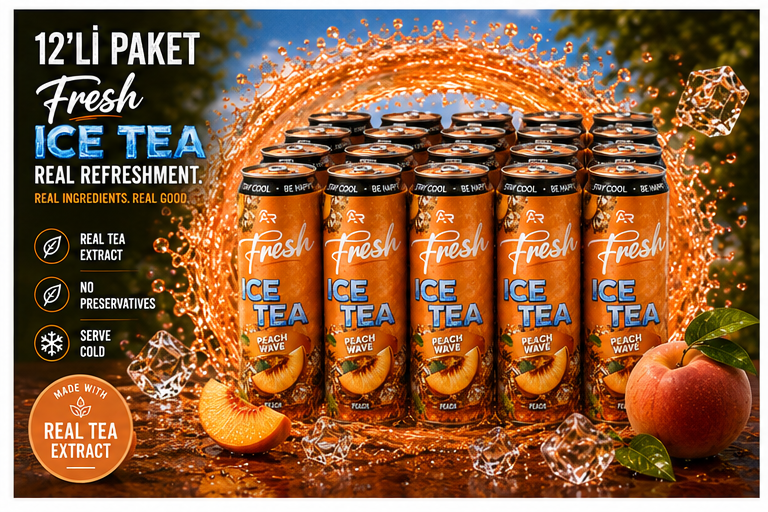 Fresh Ice Tea Peach Wave – Pfirsich Eistee 12`er Pack