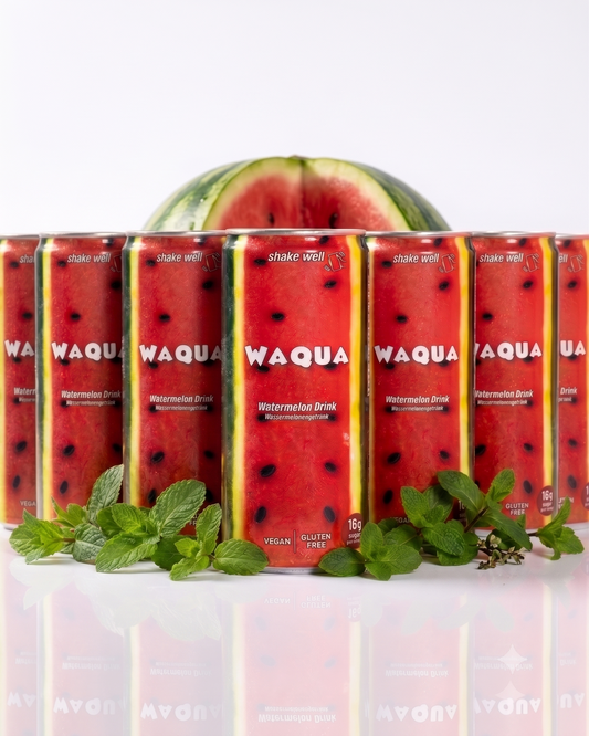 WAQUA Wassermelone (0,32L – 99% Fruchtanteil) 12'er Pack