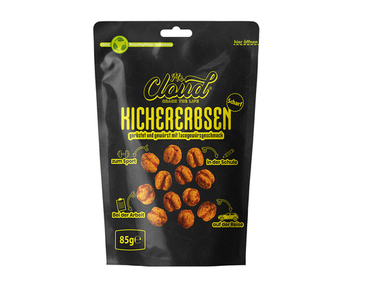 Mr. Cloud Kichererbsen – scharf, geröstet & mit Tacogewürz (85g)