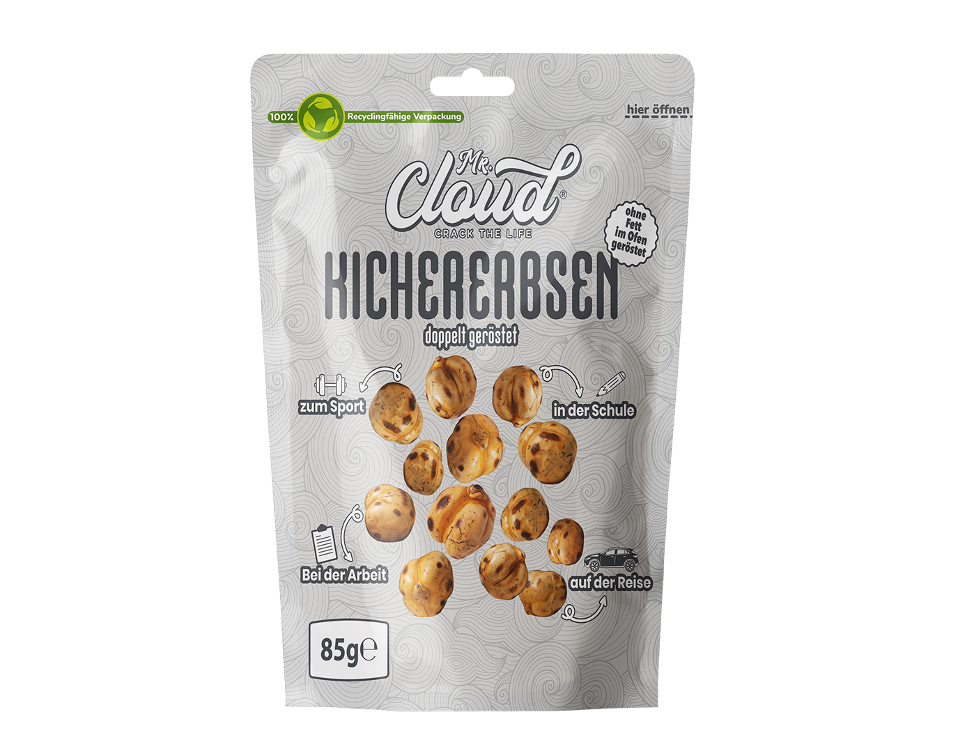 Mr. Cloud Kichererbsen – doppelt geröstet (85g)