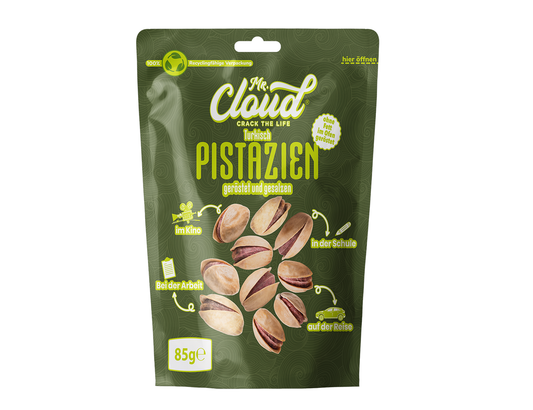 Mr. Cloud Türkisch Pistazien – geröstet & gesalzen (85g)