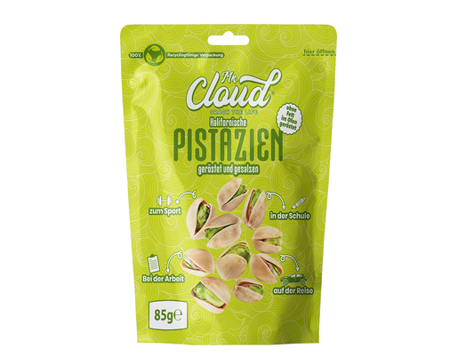 Mr. Cloud Kalifornische Pistazien – geröstet & gesalzen (85g)