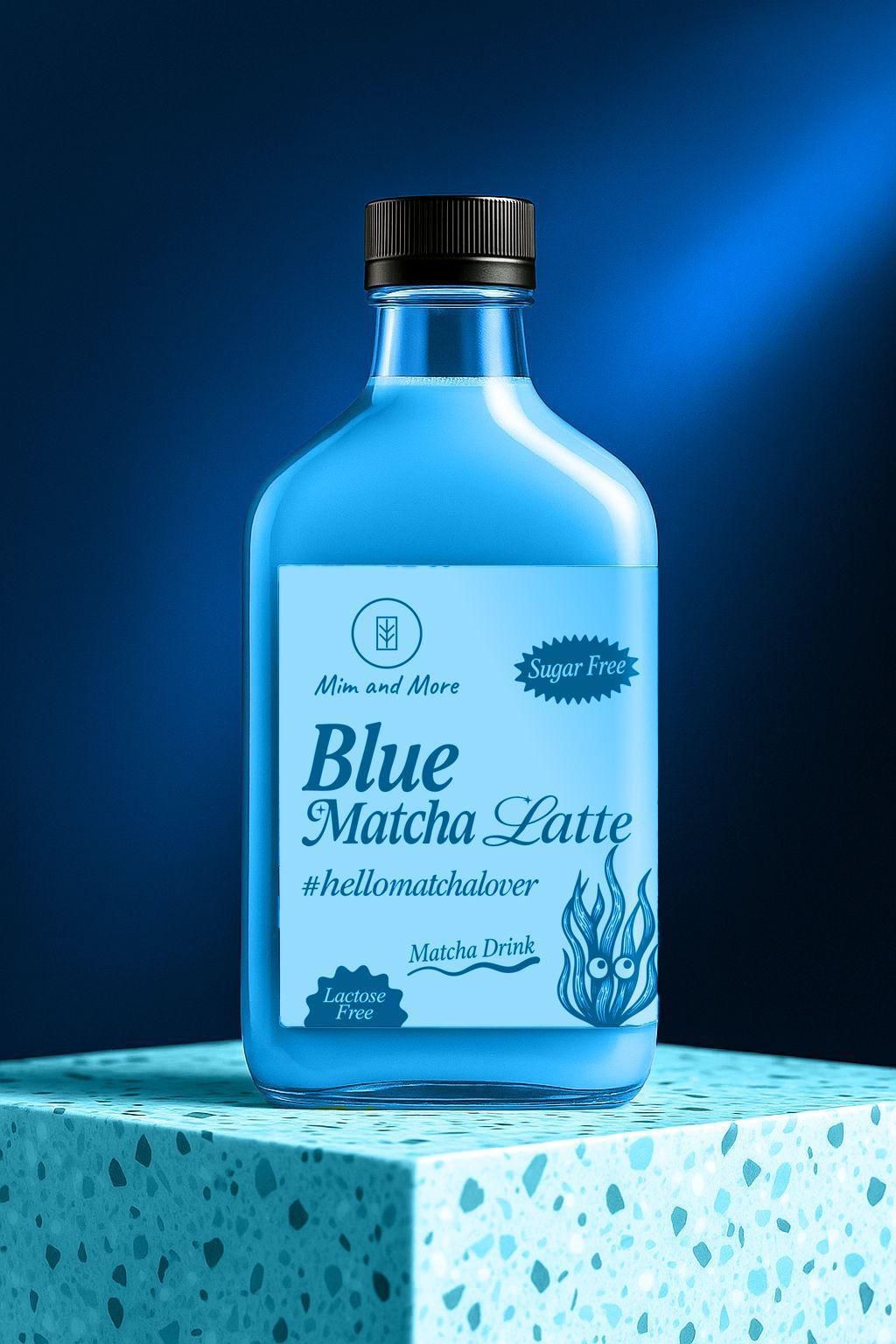 Blue Matcha Latte – Sugar Free