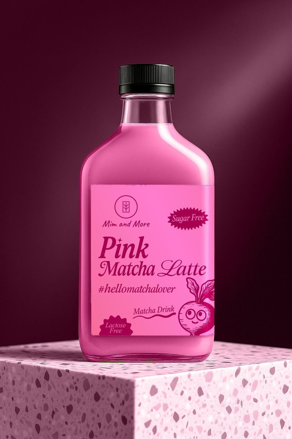 Pink Matcha Latte – Sugar Free