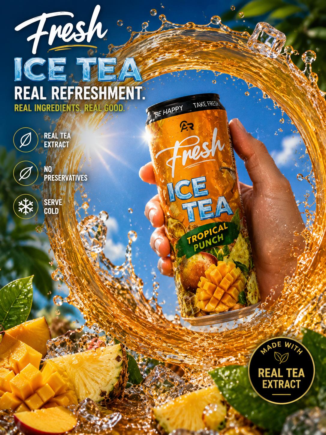 Fresh ICE TEA Tropical Punch