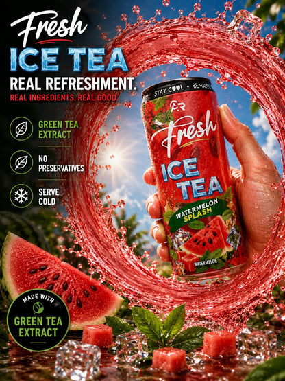 Fresh ICE TEA – Watermelon Splash 3`er Pack