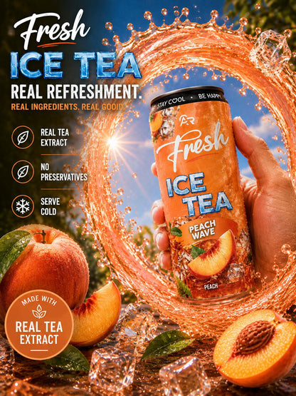 Fresh Ice Tea Peach Wave – Pfirsich Eistee 6`er Pack