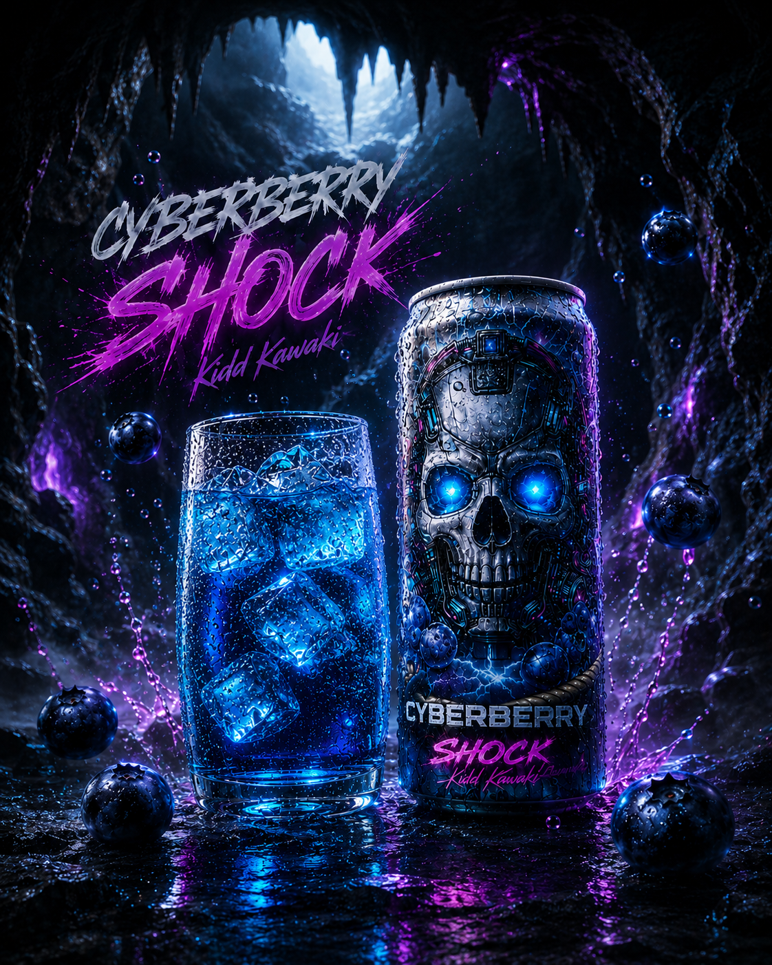 Kidd Kawaki – Cyberberry Shock 0,33 ltr