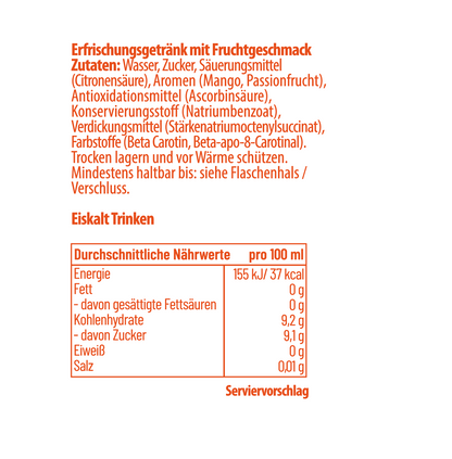 Mystery Durstlöscher - Mango Maracuja 12'er Pack